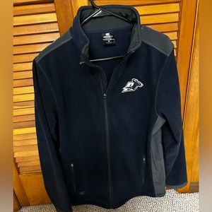 University of Akron Zips fleece full zip jacket.  Size Medium.